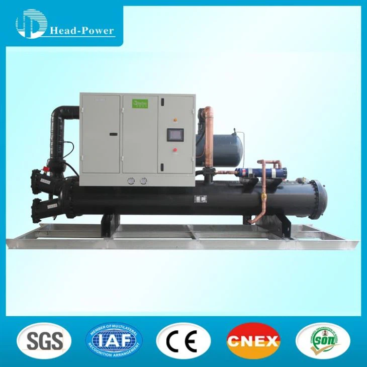 100 Ton Water Cooled Screw Chiller With Two Refrigeration Circuit